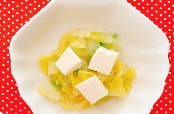 白菜と豆腐の簡単サラダ
