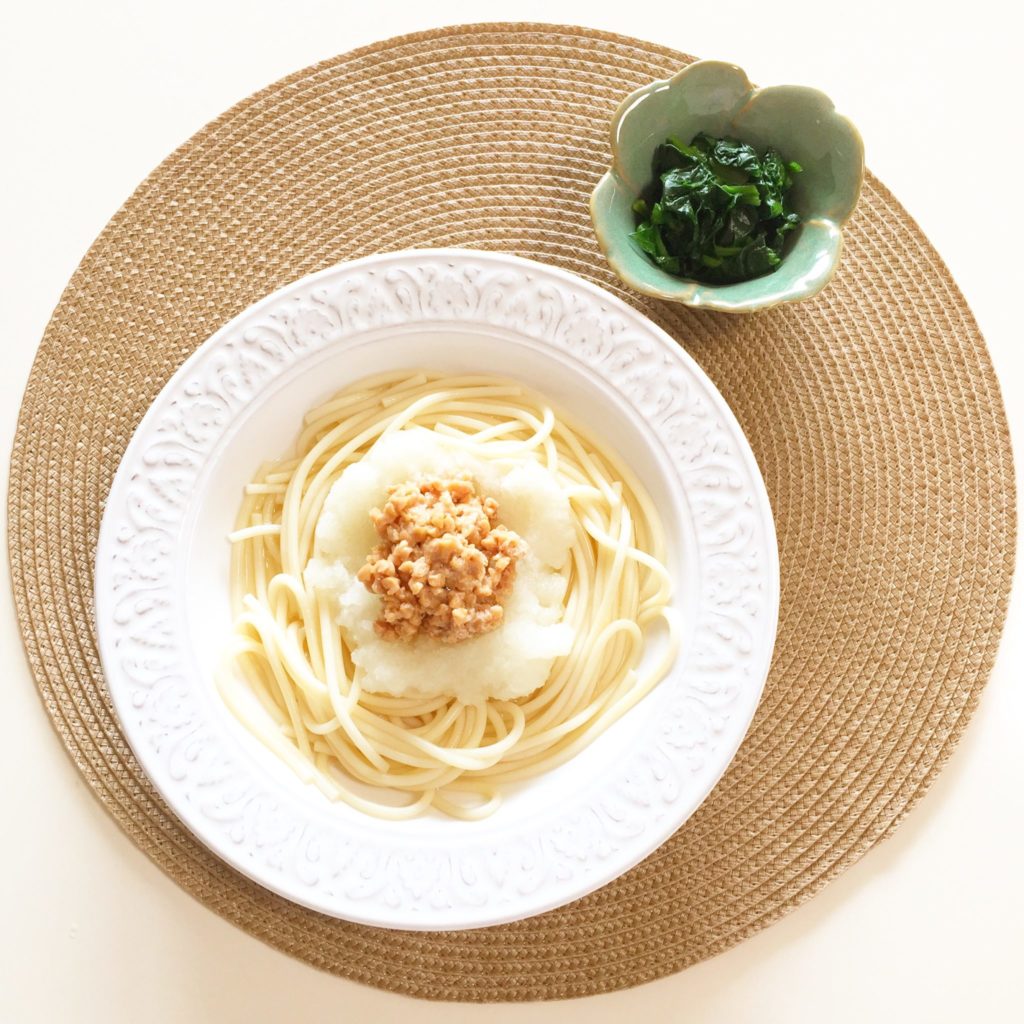 納豆と大根おろしのさっぱりパスタ Rippy